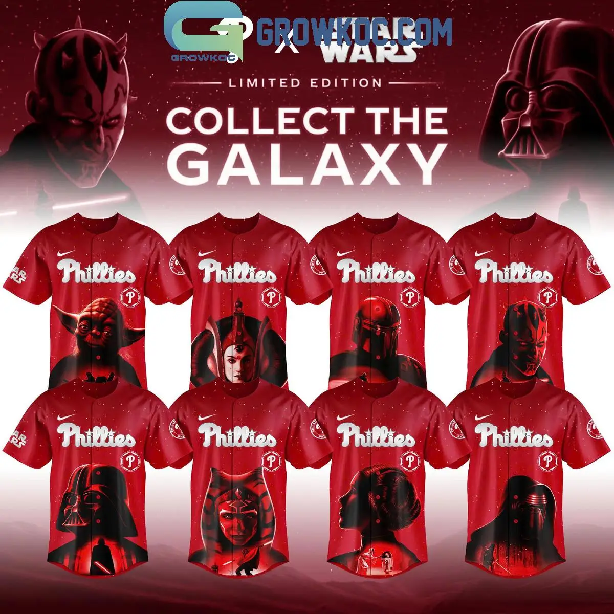 Philadelphia Phillies x Star Wars Collect The Galaxy 2025 Jersey