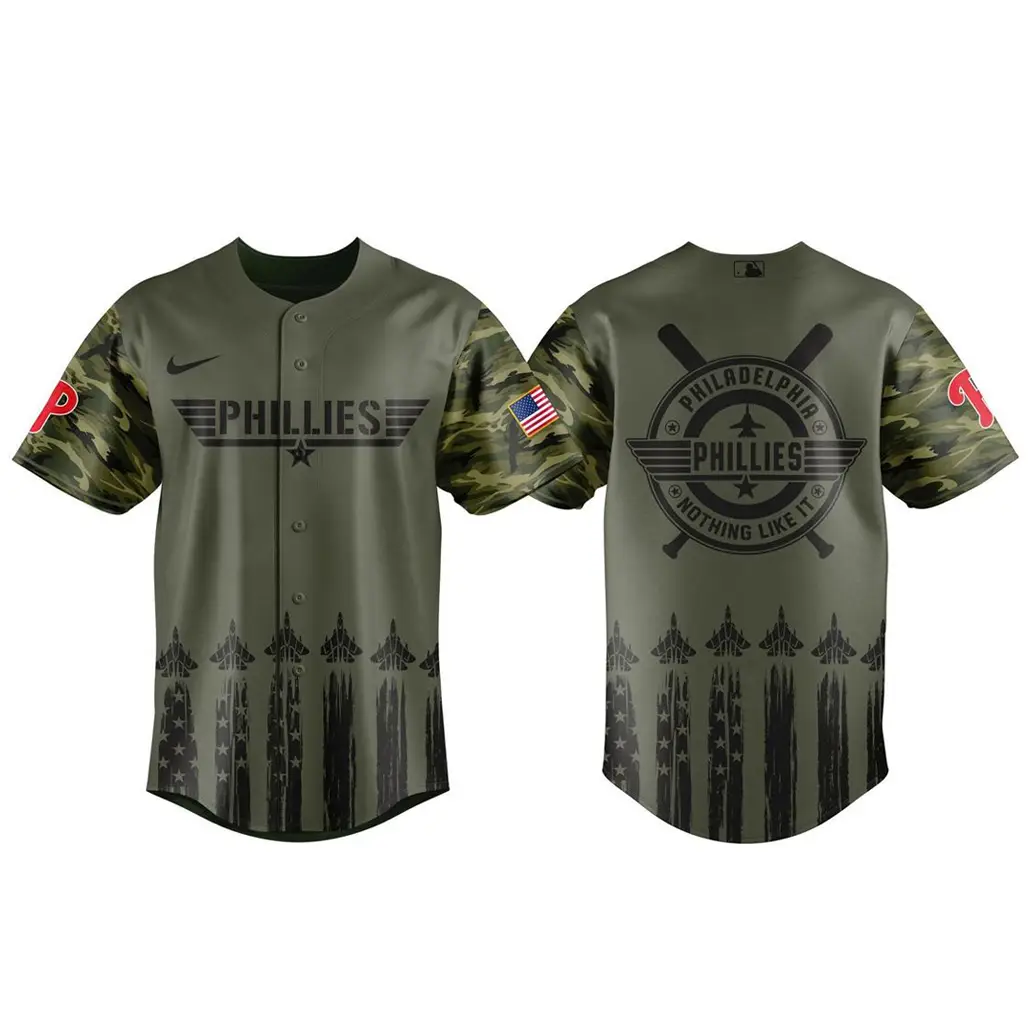 Philadelphia Phillies x Top Gun Night 2026 Baseball Jersey - Tazila