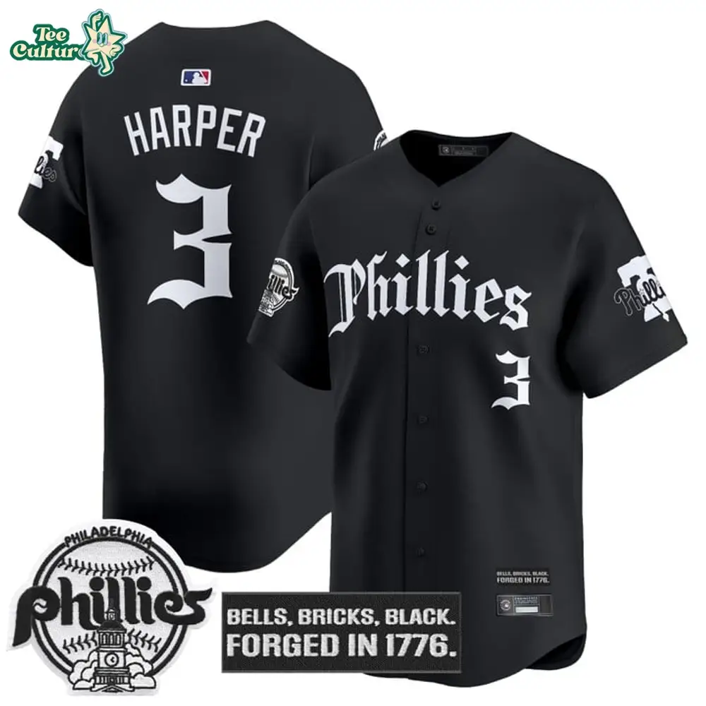 Phillies Jersey, Gothic Jersey, MLB Apparel