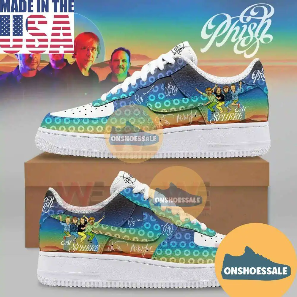 Phish at Sphere Las Vegas 2026 Air Force 1 Shoes - Best Gift Shoes