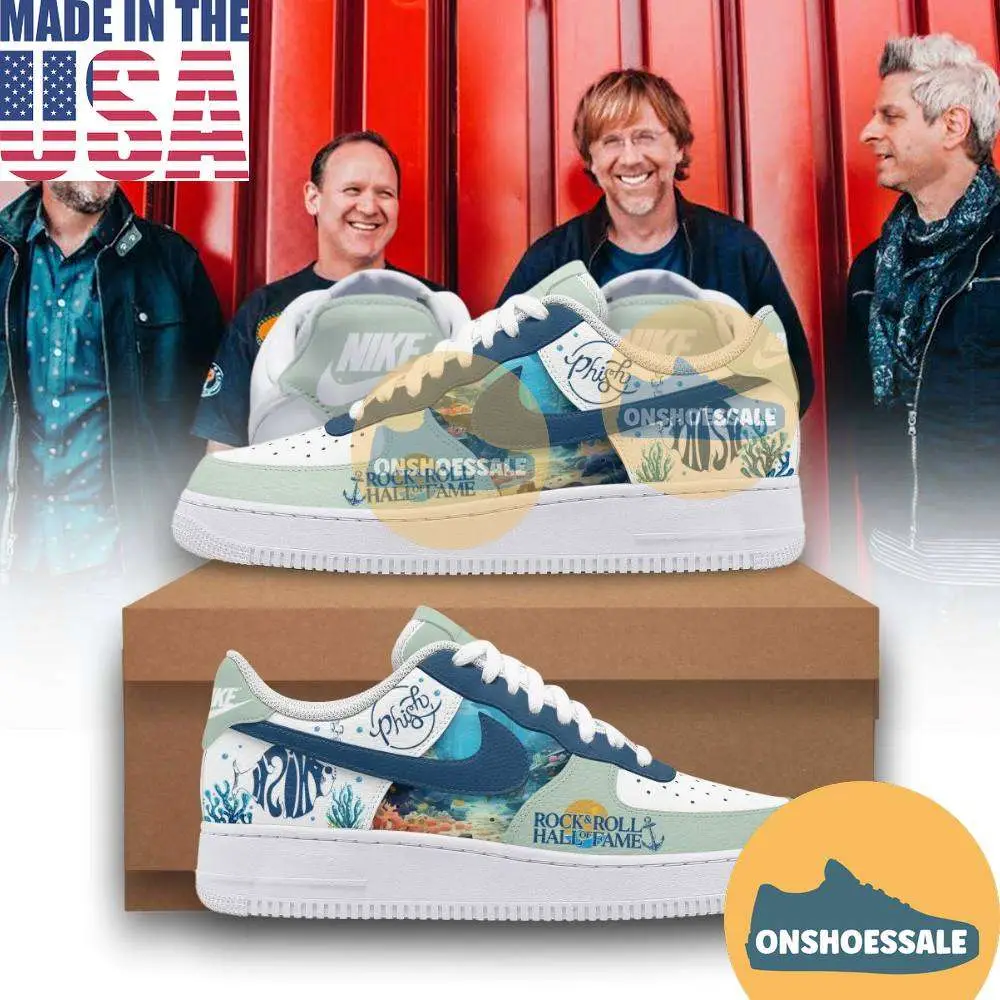 Phish Rock and Roll Hall of Fame Nike Air Force Shoes - Best Gift Shoes