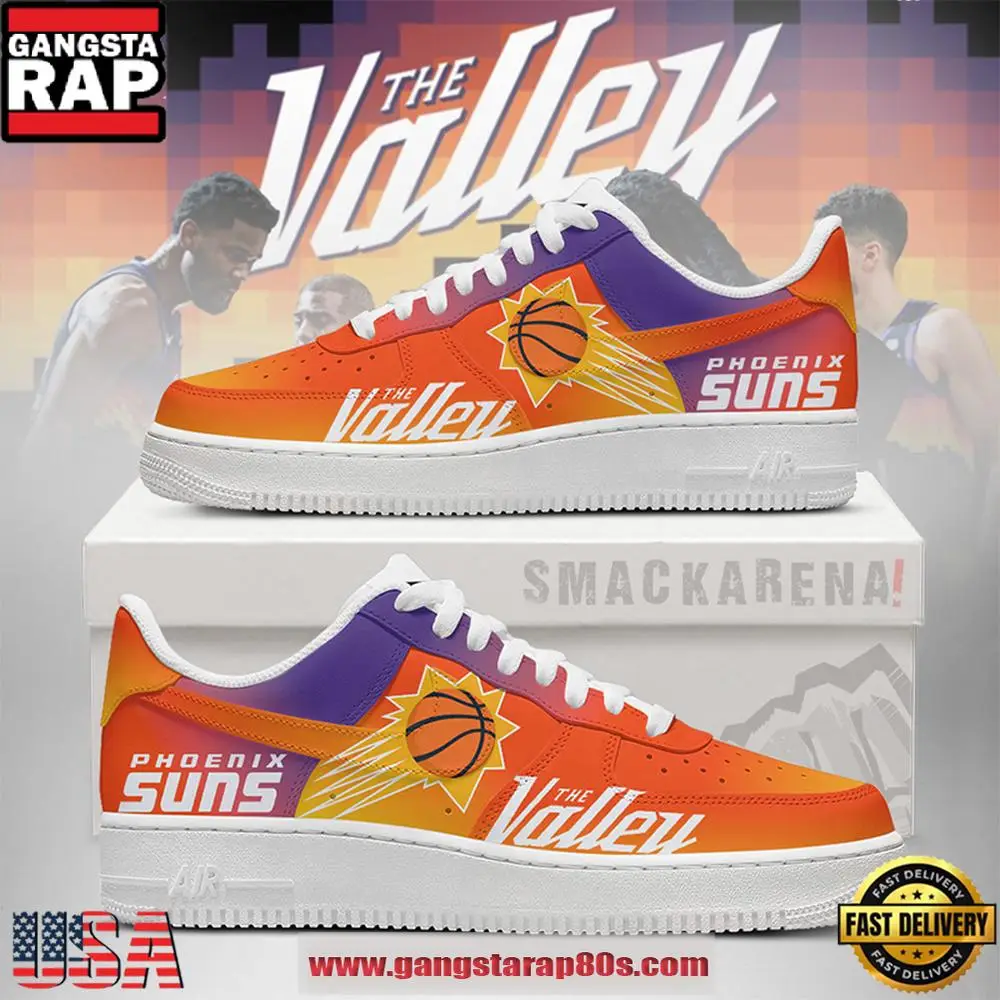 Phoenix Suns NBA Nike Air Force 1 Low Top Shoes