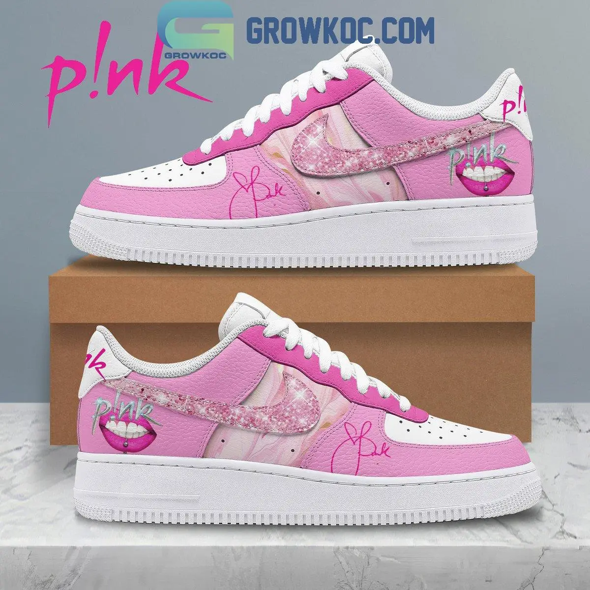 Pink Summer Carnival Tour Fan Air Force 1 Shoes