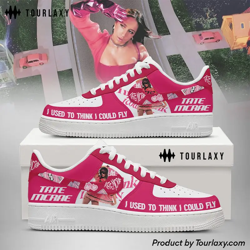Pink Tate Tate Mcrae Air Force 1 Shoes for True Fan 