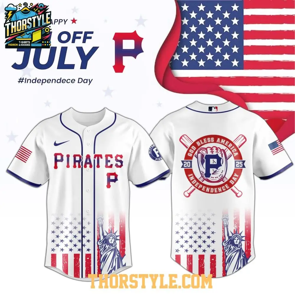 Pittsburgh Pirates 2025 Independence Day 4Th Of July Baseball Jersey