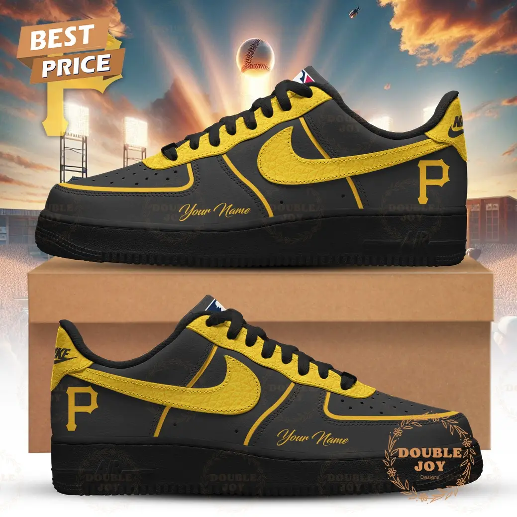 Pittsburgh Pirates 2026 Custom Name Air Force 1 Sneakers - Gray