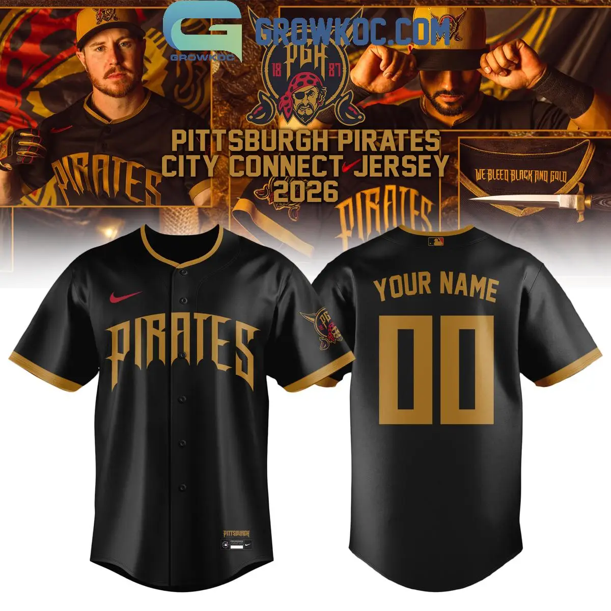 Pittsburgh Pirates City Connect New Season 2026 Jersey