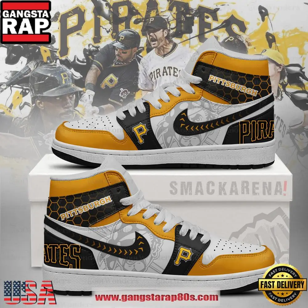 Pittsburgh Pirates MLB Trending Sneakers Air Jordan 1 High Top Shoes