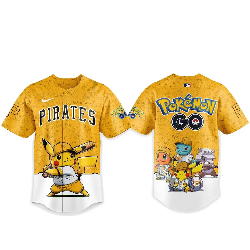 Pittsburgh Pirates Pokemon Go Night 2026 Game Baseball Jersey - Tazila
