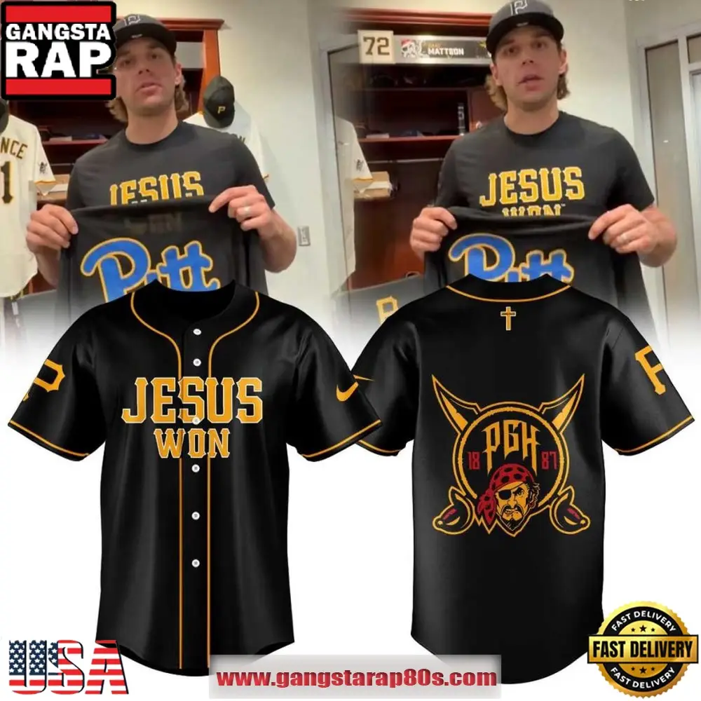 Pittsburgh Pirates x Jesus Won 2026 Special Baseball Jersey Pittsburgh Pirates x Jesus Won 2026 Special Baseball Jersey - Image 1