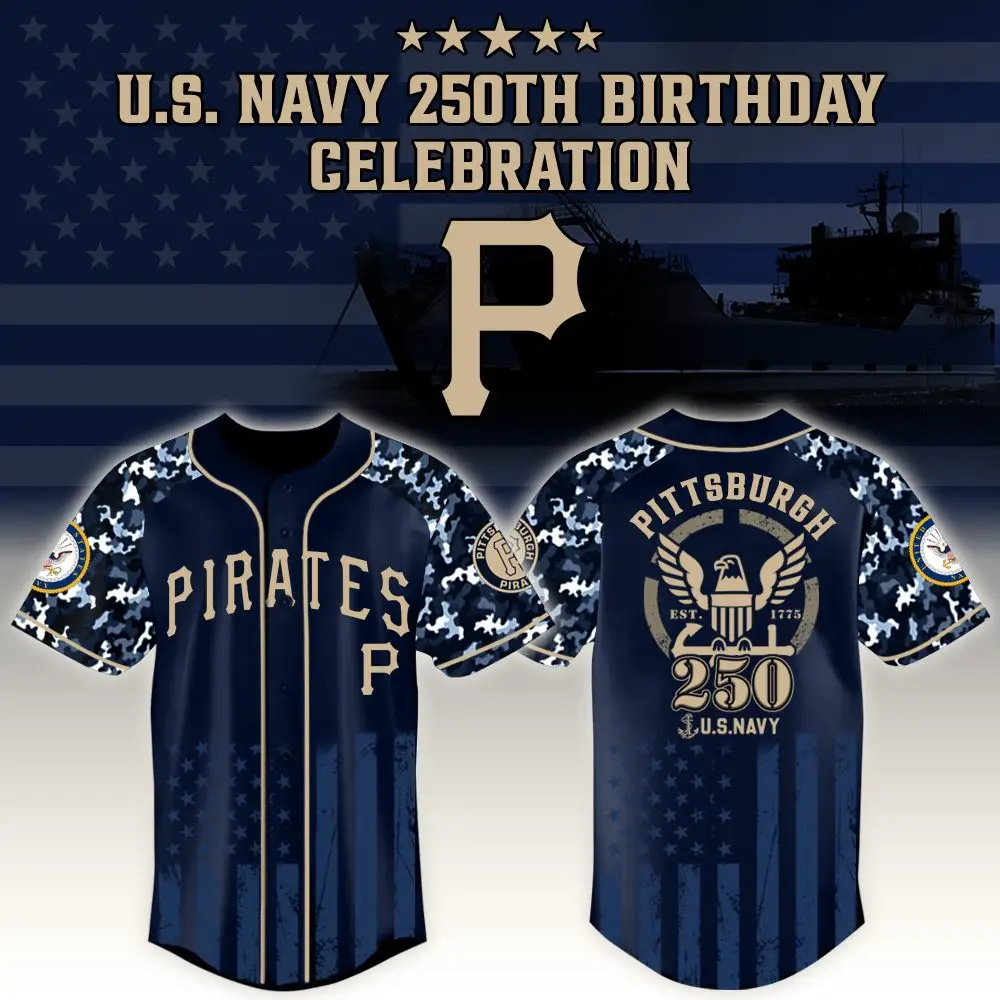Pittsburgh Pirates X Mlb Honoring 250 Years Of The U.S. Navy – Mlb Custom Baseball Jersey