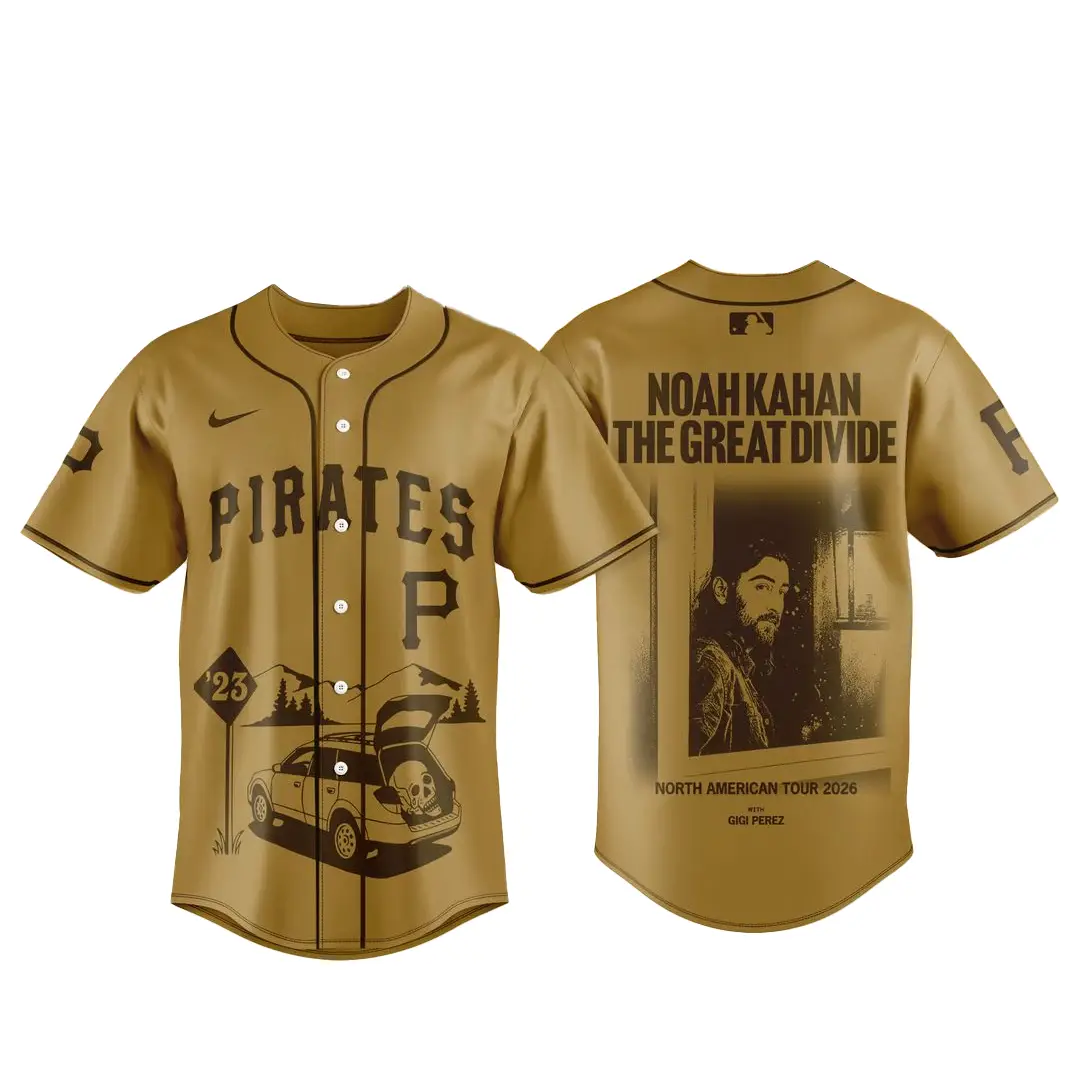 Pittsburgh Pirates x Noah Kahan The Great Divide Tour 2026 Baseball Jersey - Tazila