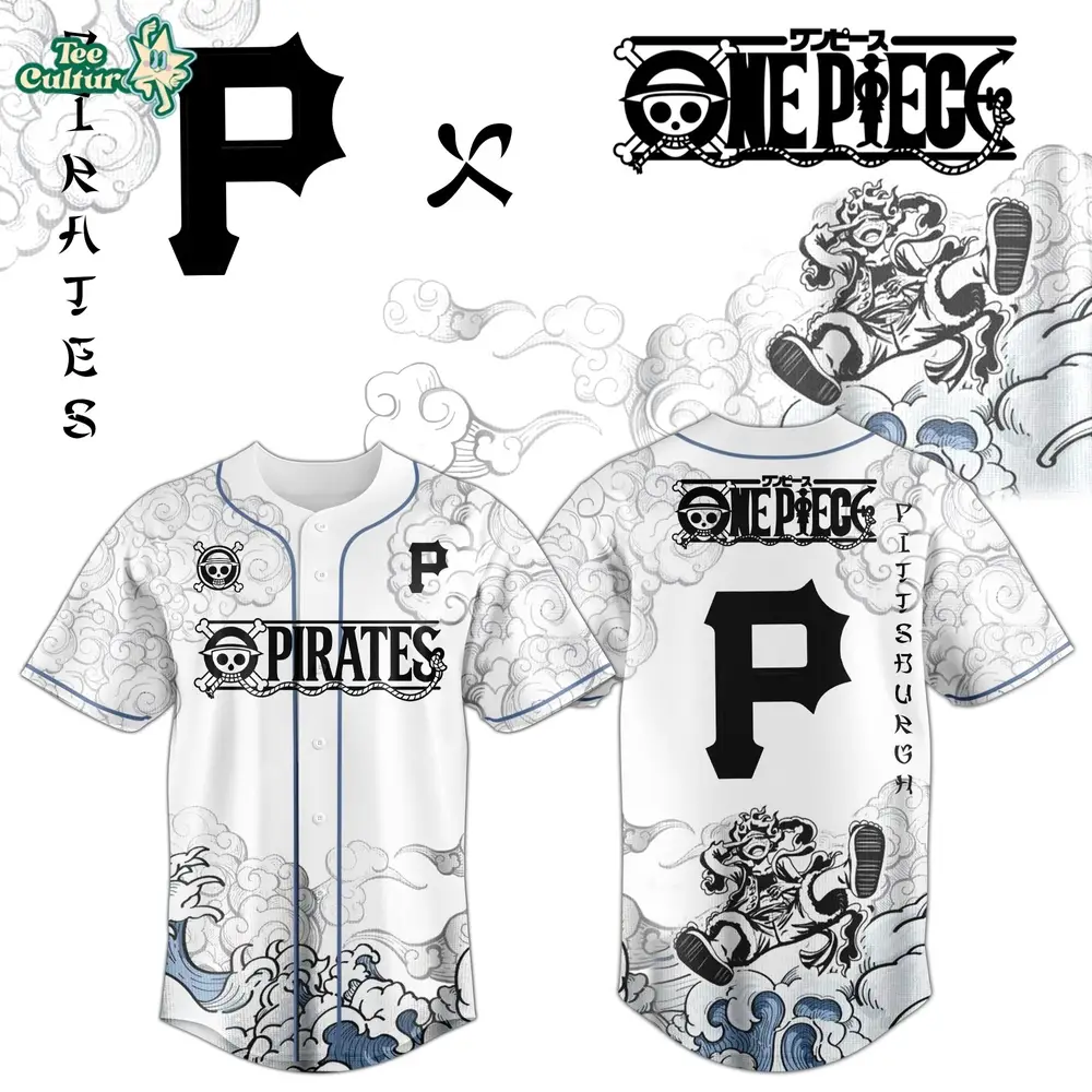Pittsburgh Pirates x One Piece Jersey 2026 Luffy Gear 5