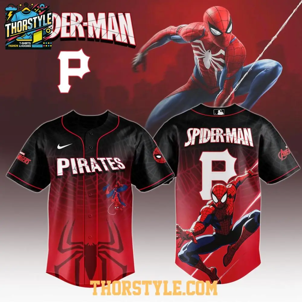 Pittsburgh Pirates X Spider Man Game Night 2025 The Hero Baseball Jersey