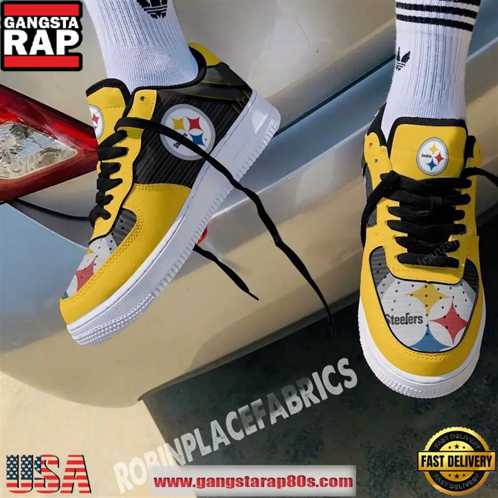 Pittsburgh Steelers Limited Edition AF 1 Running Sneakers Shoes