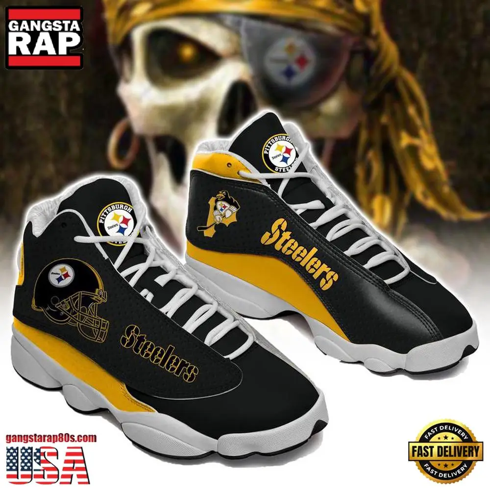 Pittsburgh Steelers NFL Ver 14 Air Jordan 13 Sneakers Shoes