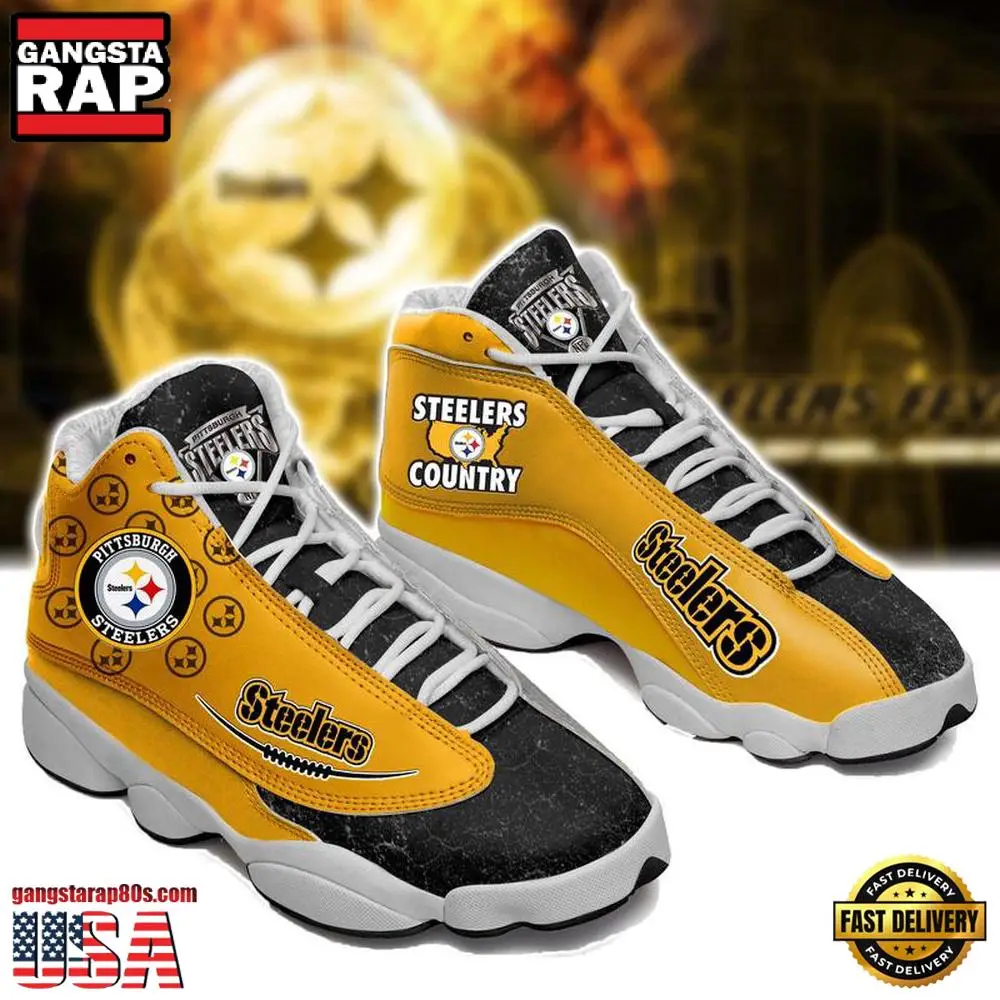 Pittsburgh Steelers NFL Ver 9 Air Jordan 13 Sneakers Shoes