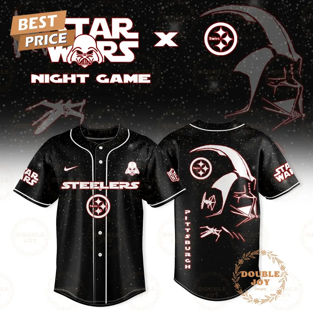 Pittsburgh Steelers x Star Wars 2025 Night Game Baseball Jersey