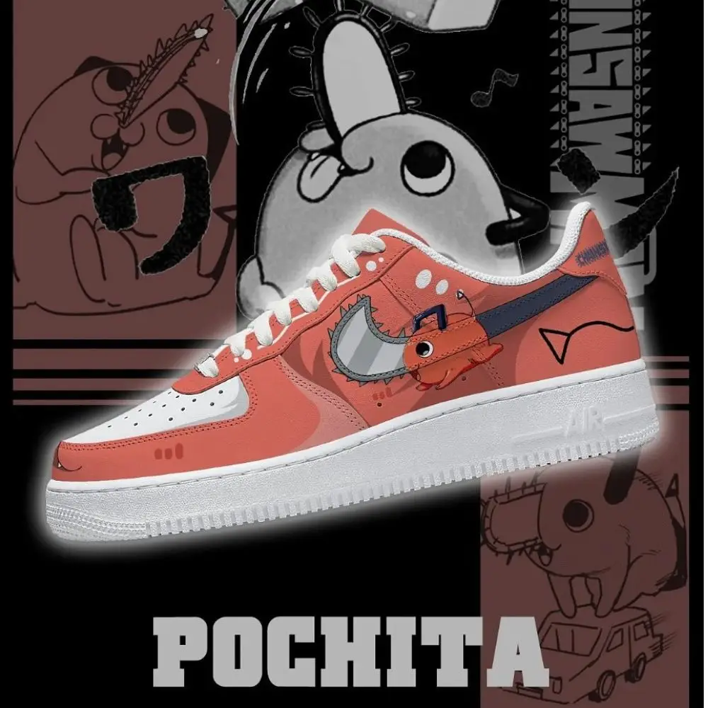 Pochita Version 2 Chainsaw Man AF1 Shoes
