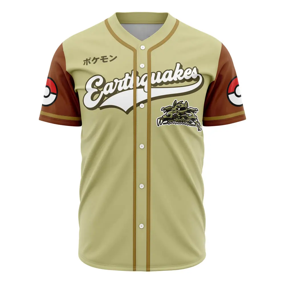 Pokémon Earthquake Baseball Jersey - Stylish Fan Gear For Trainers