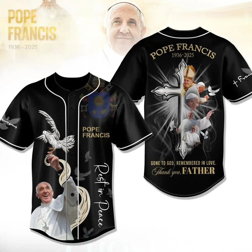 Pope Francis Personalized Baseball Jersey For Fan