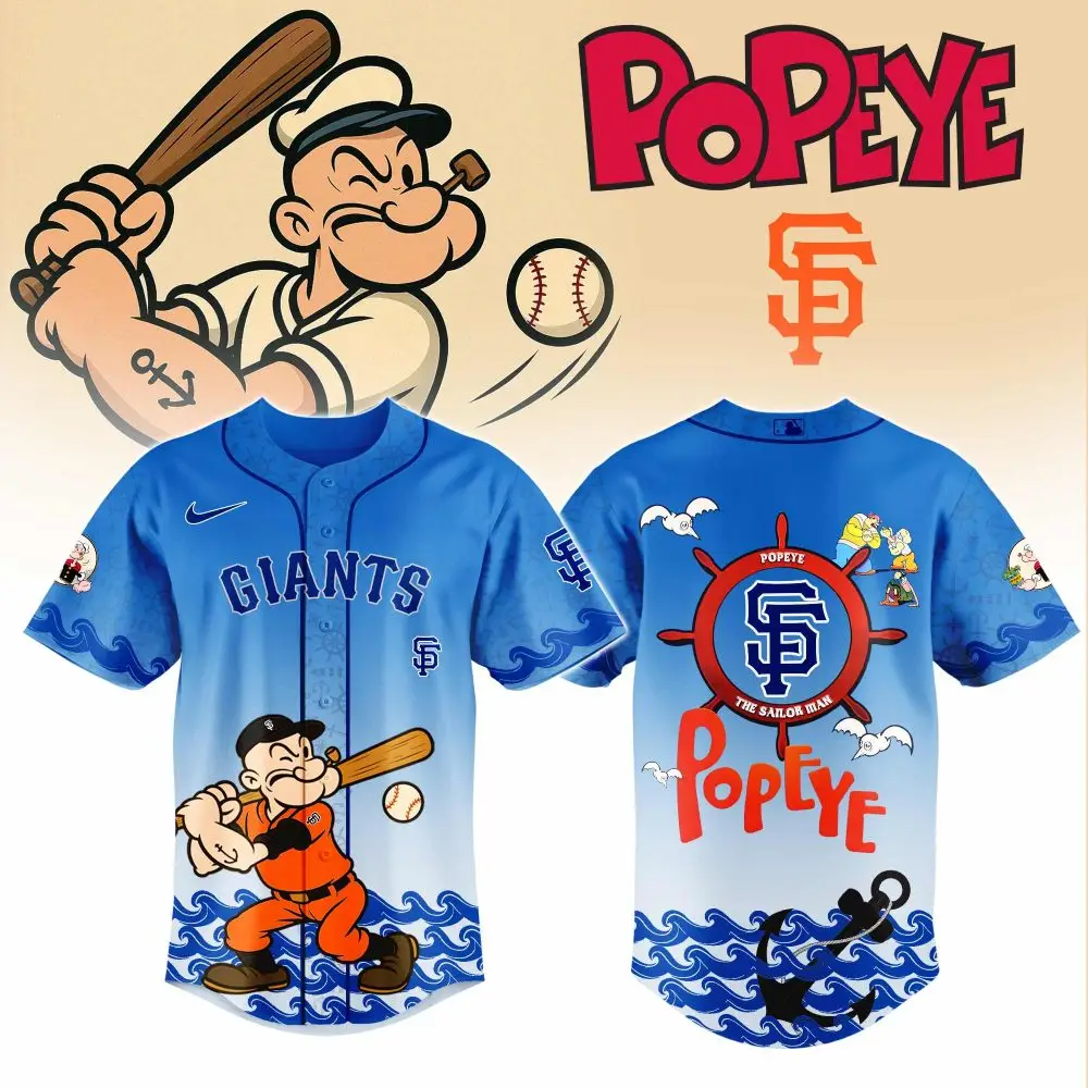 Popeye Giants Baseball Jersey – Limited Edition Fan Gear For Collectors & Enthusiasts