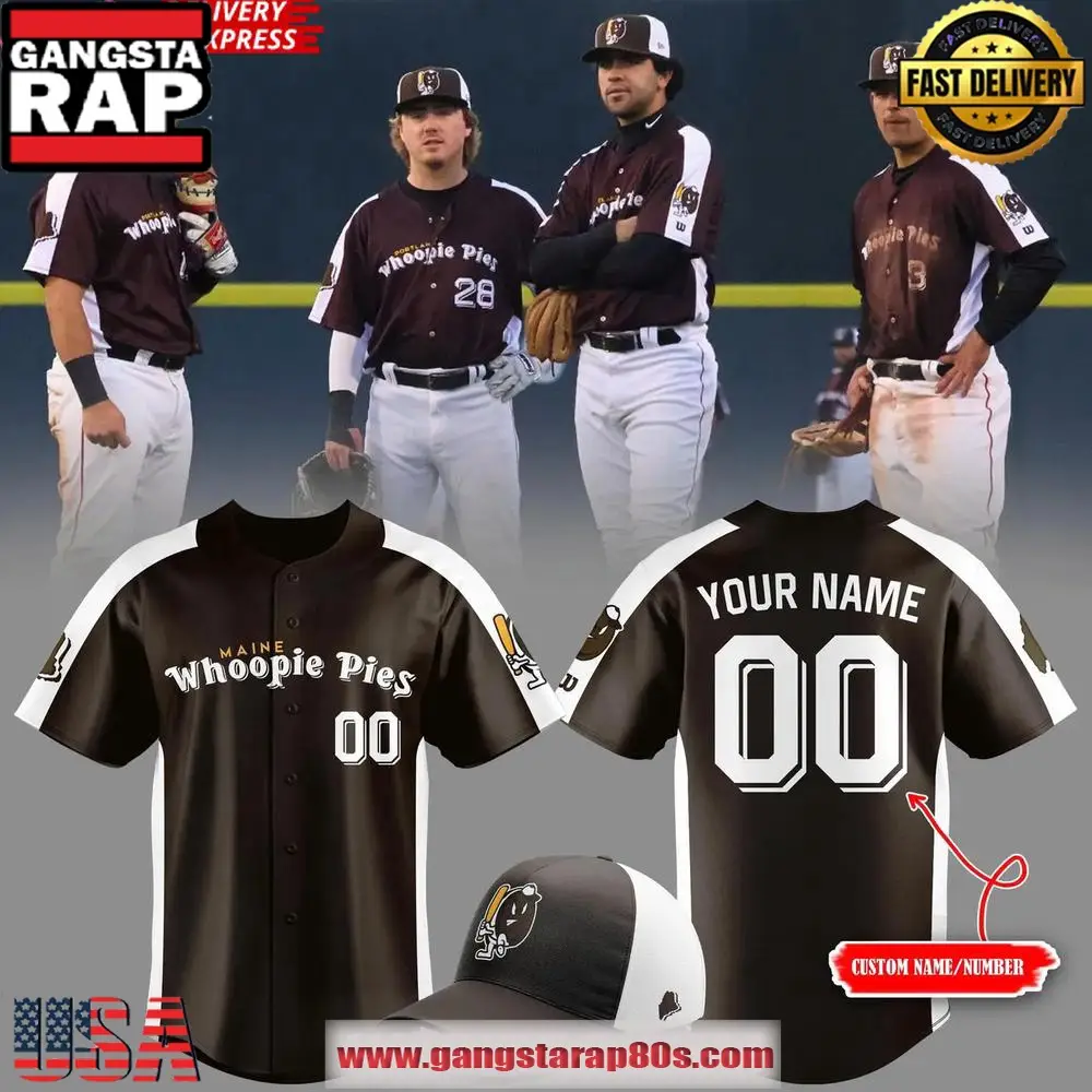 Portland Sea Dogs x Maine Whoopie Pies Special Custom Baseball Jersey Shirt