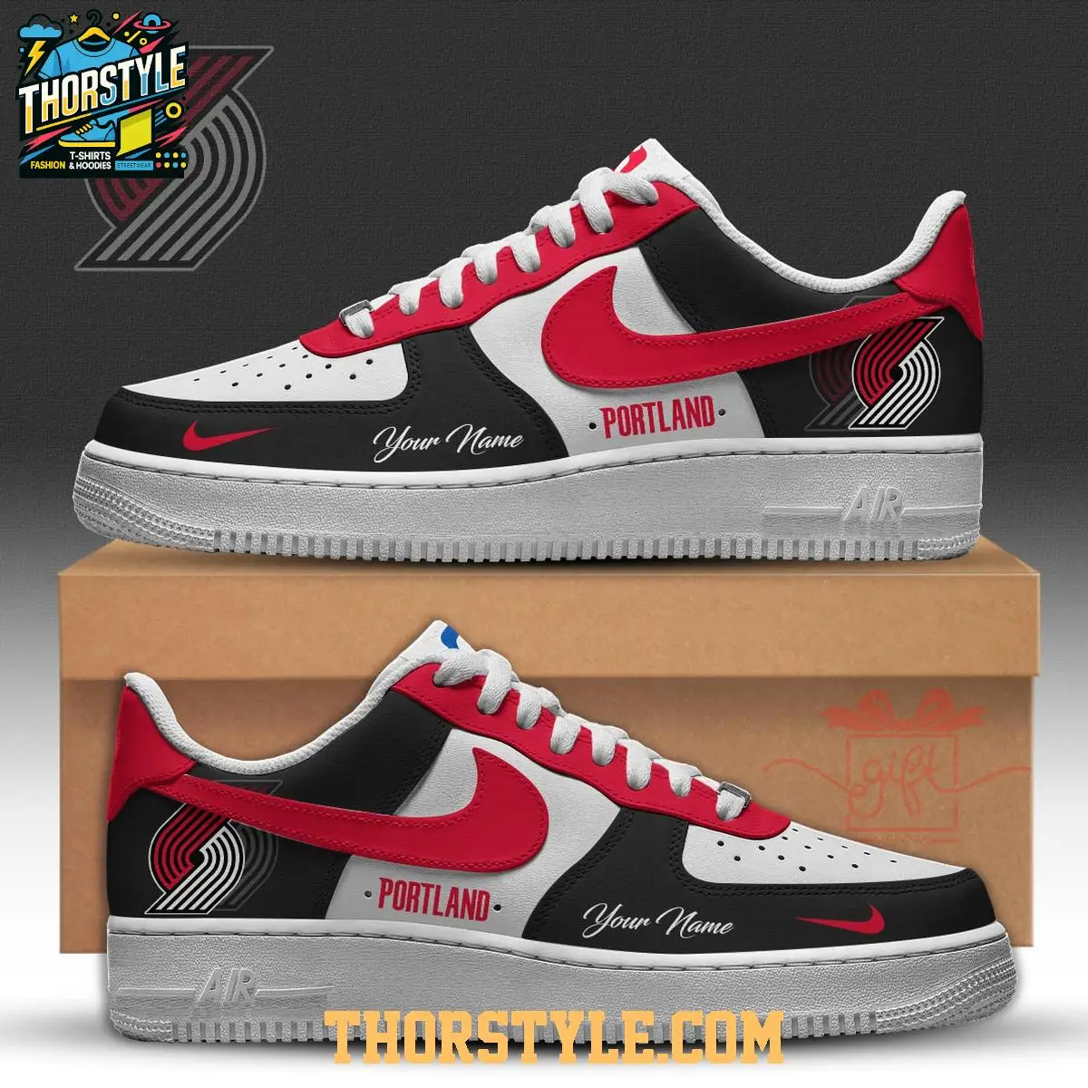 Portland Trail Blazers 2025 NBA Championship Personalized Air Force 1 Shoes