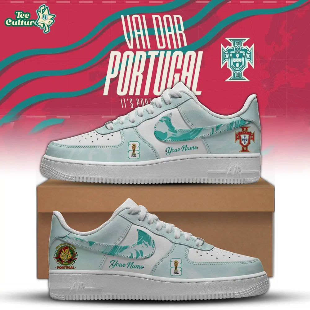 Portugal Soccer Team Special World Cup 26 Limited Edition AF1 Shoes #2