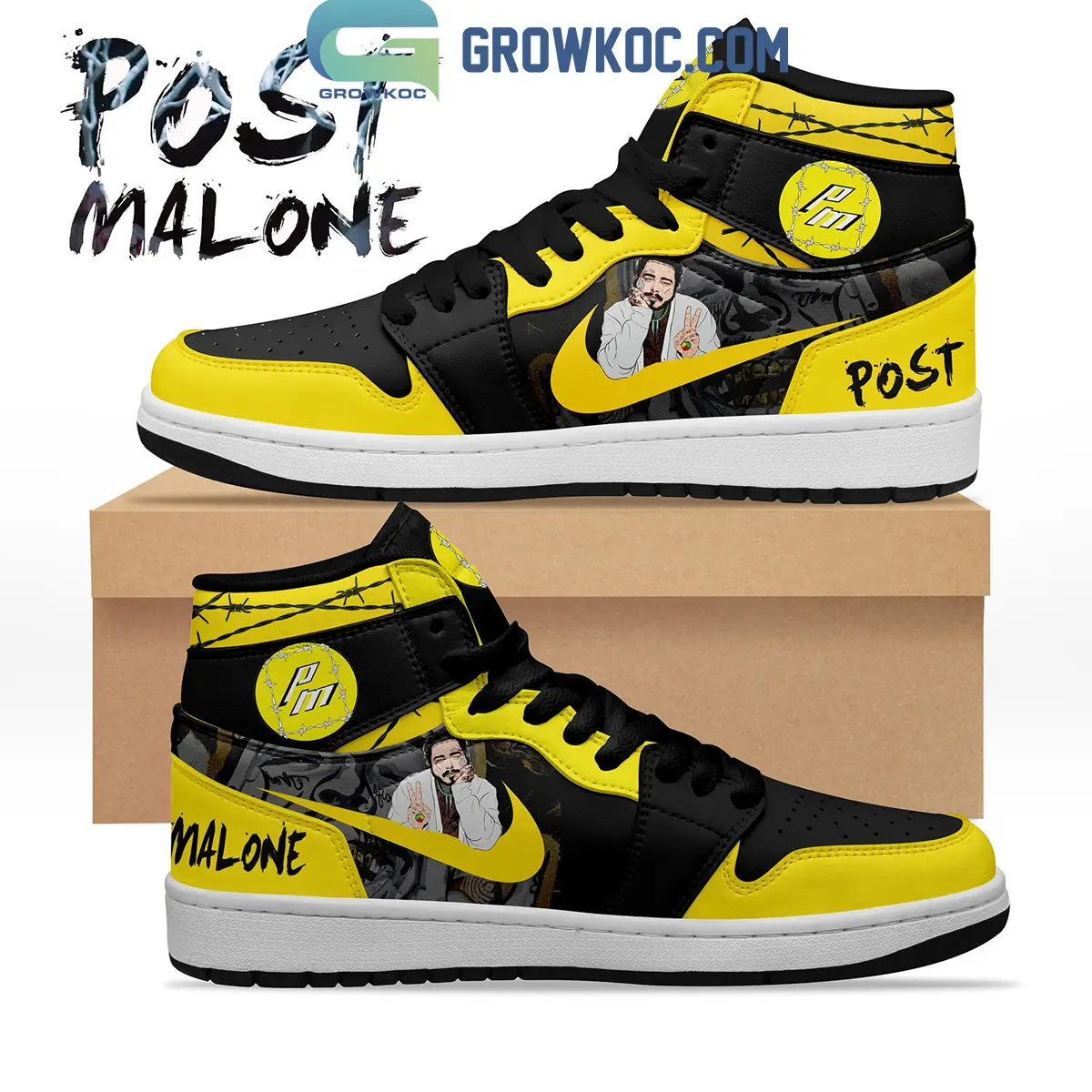 Post Malone I Like You A Happier Song Air Jordan 1 Shoes