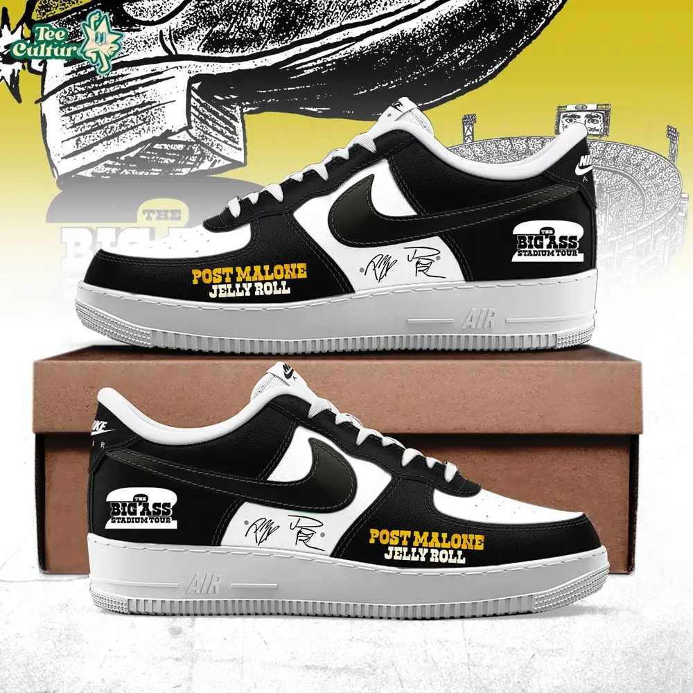 Post Malone THE BIG ASS STADIUM TOUR 2026 Limited Edition AF1 Sneakers