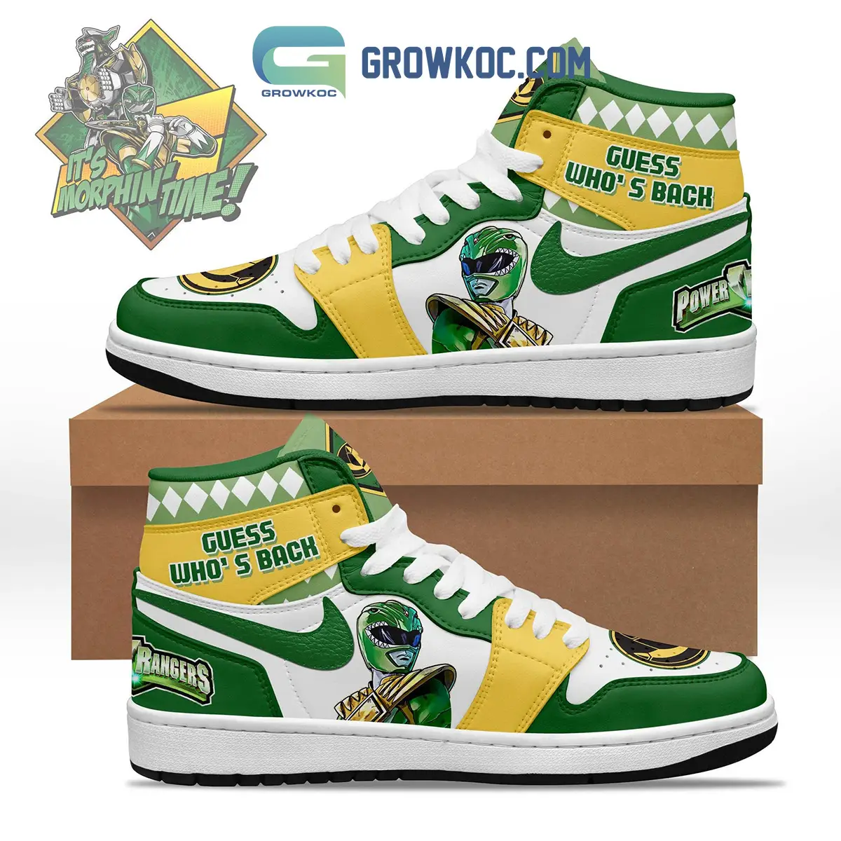 Power Rangers It's Morphine Time Air Jordan 1 Shoes