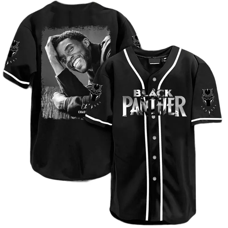 Premium Black Panther Baseball Jersey – Iconic Tribute Design – Comfortable & Stylish – Perfect Gift For Fans Premium Black Panther Baseball Jersey – Iconic Tribute Design – Comfortable & Stylish – Perfect Gift For Fans - Image 1