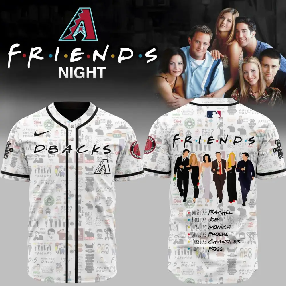 Premium Mlb Arizona Diamondbacks X Friends Custom Baseball Jersey
