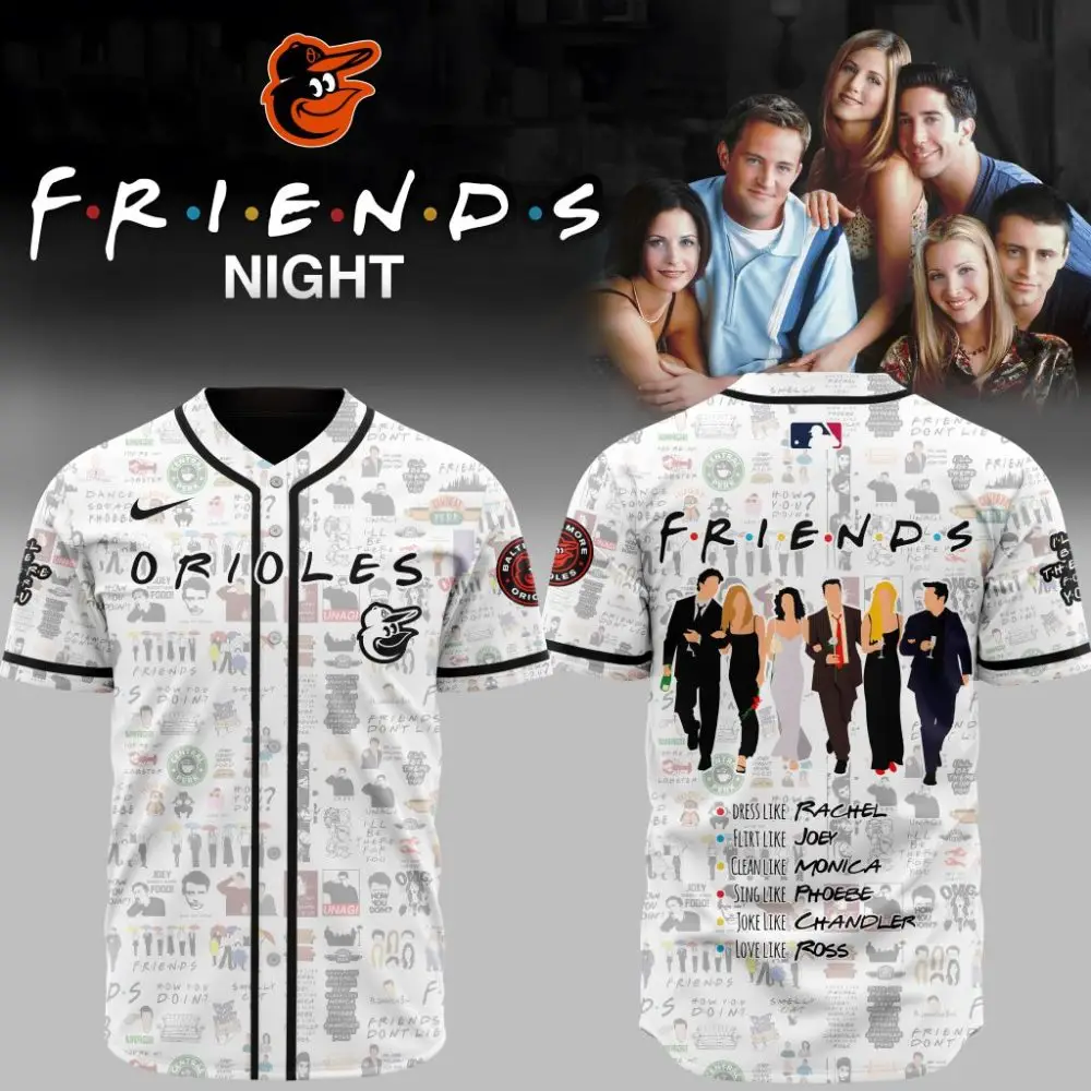 Premium Mlb Baltimore Orioles X Friends Custom Baseball Jersey