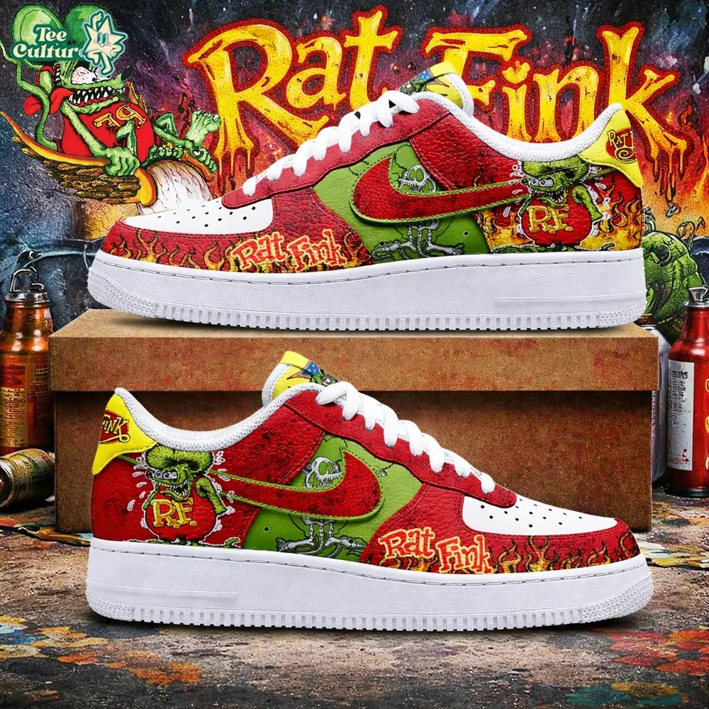 Premium Rat Fink AF1 Shoes 2026 Limited Edition Premium Rat Fink AF1 Shoes 2026 Limited Edition - Image 1