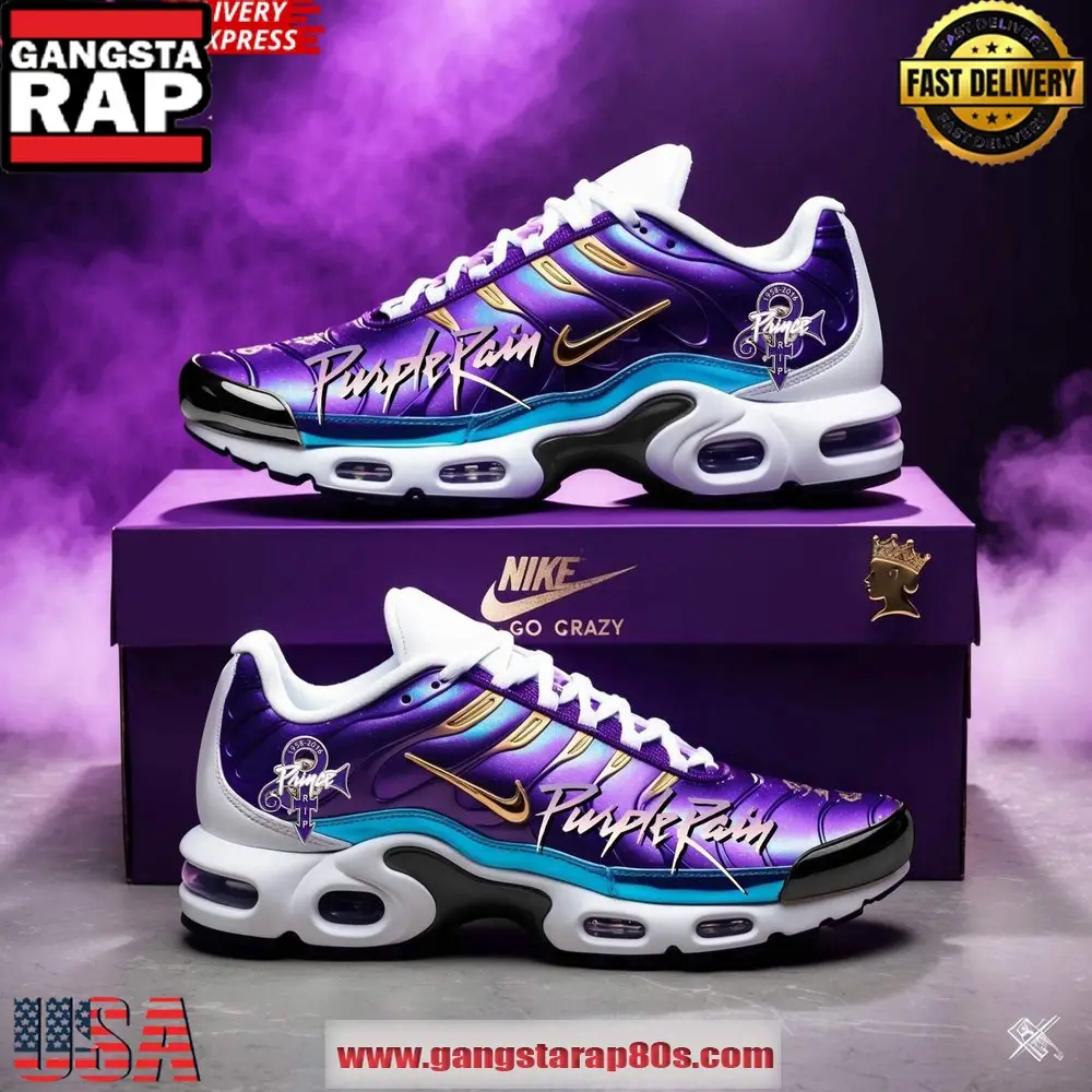 Prince Purple Rain Limited Edition Air Max Plus Shoes Running Sneakers