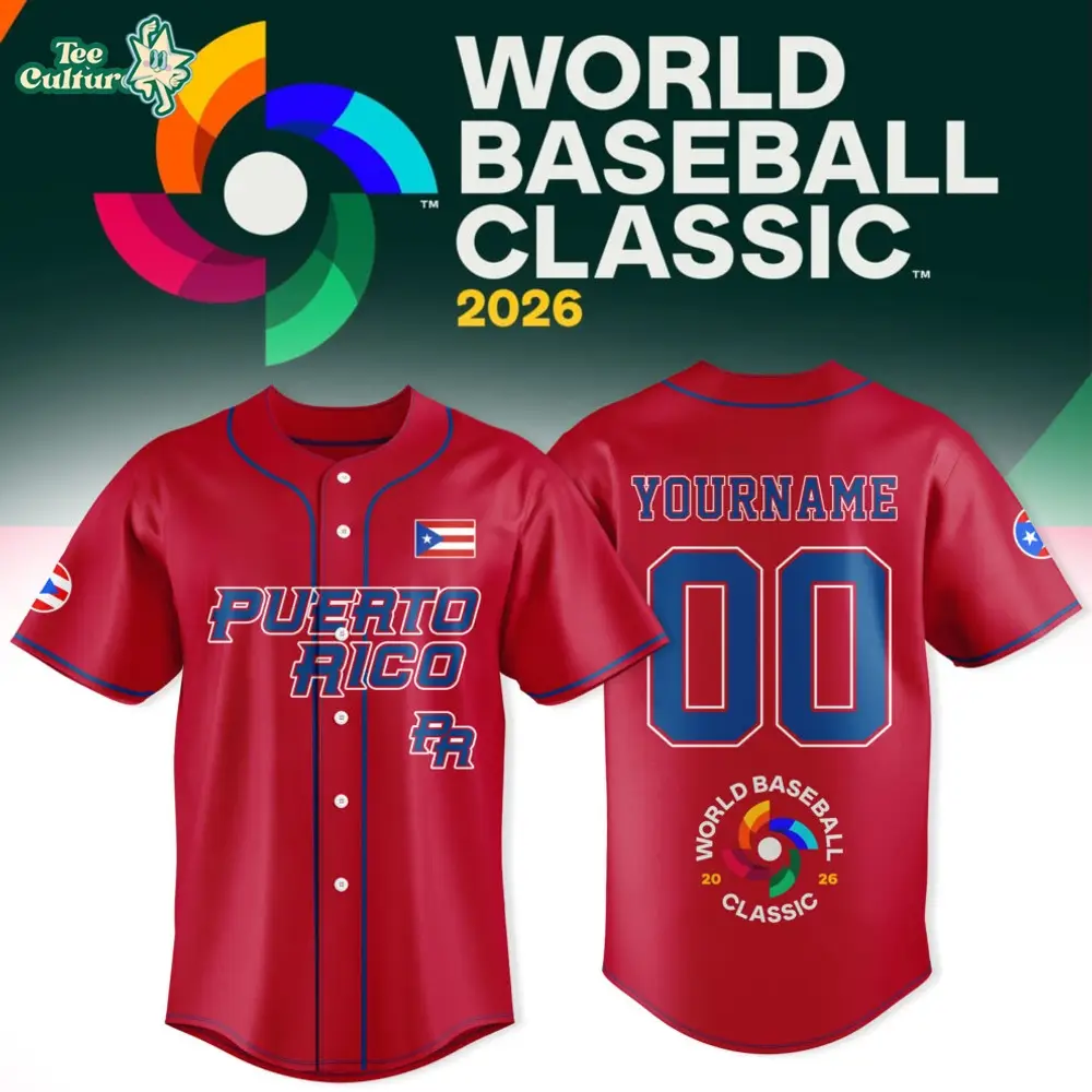 Puerto Rico Baseball 2026 World Baseball Classic-Design For Fan-3D Baseball Jersey