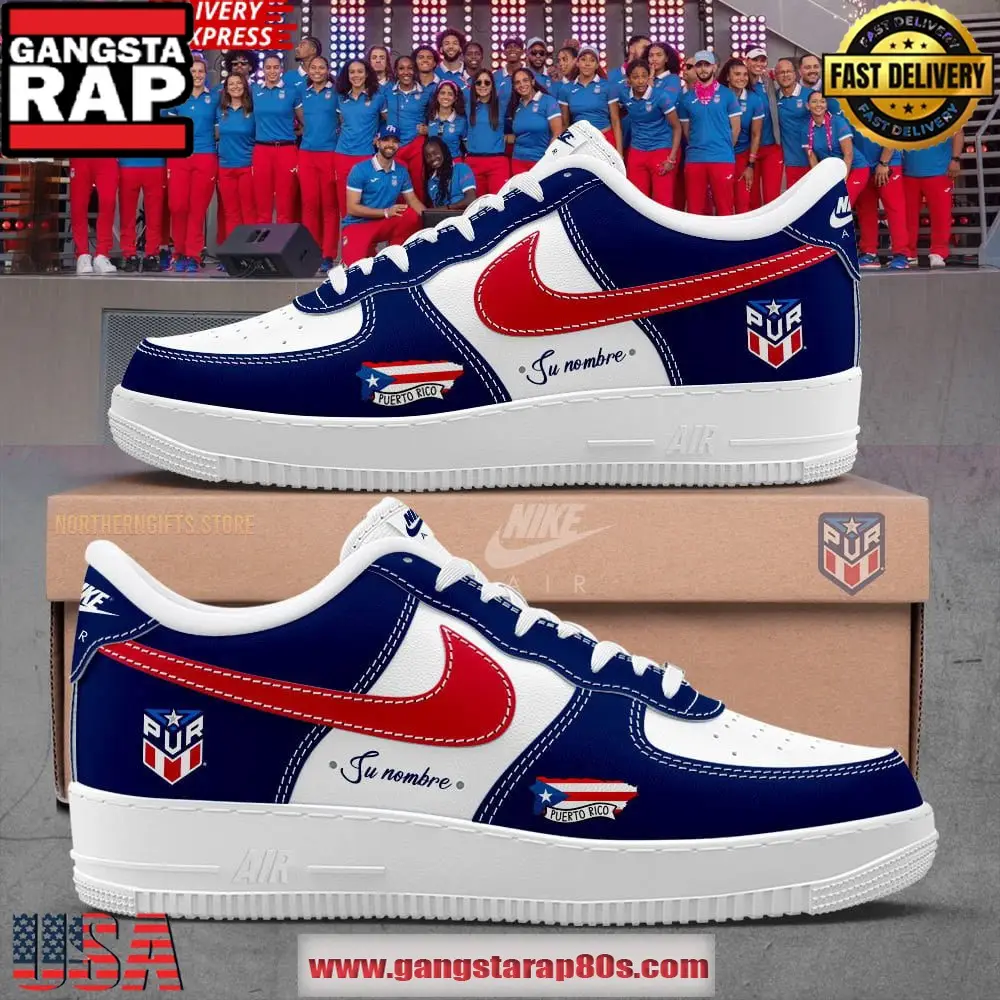 Puerto Rico Basketball Limited Edition Air Force 1 Sneakers Shoes
