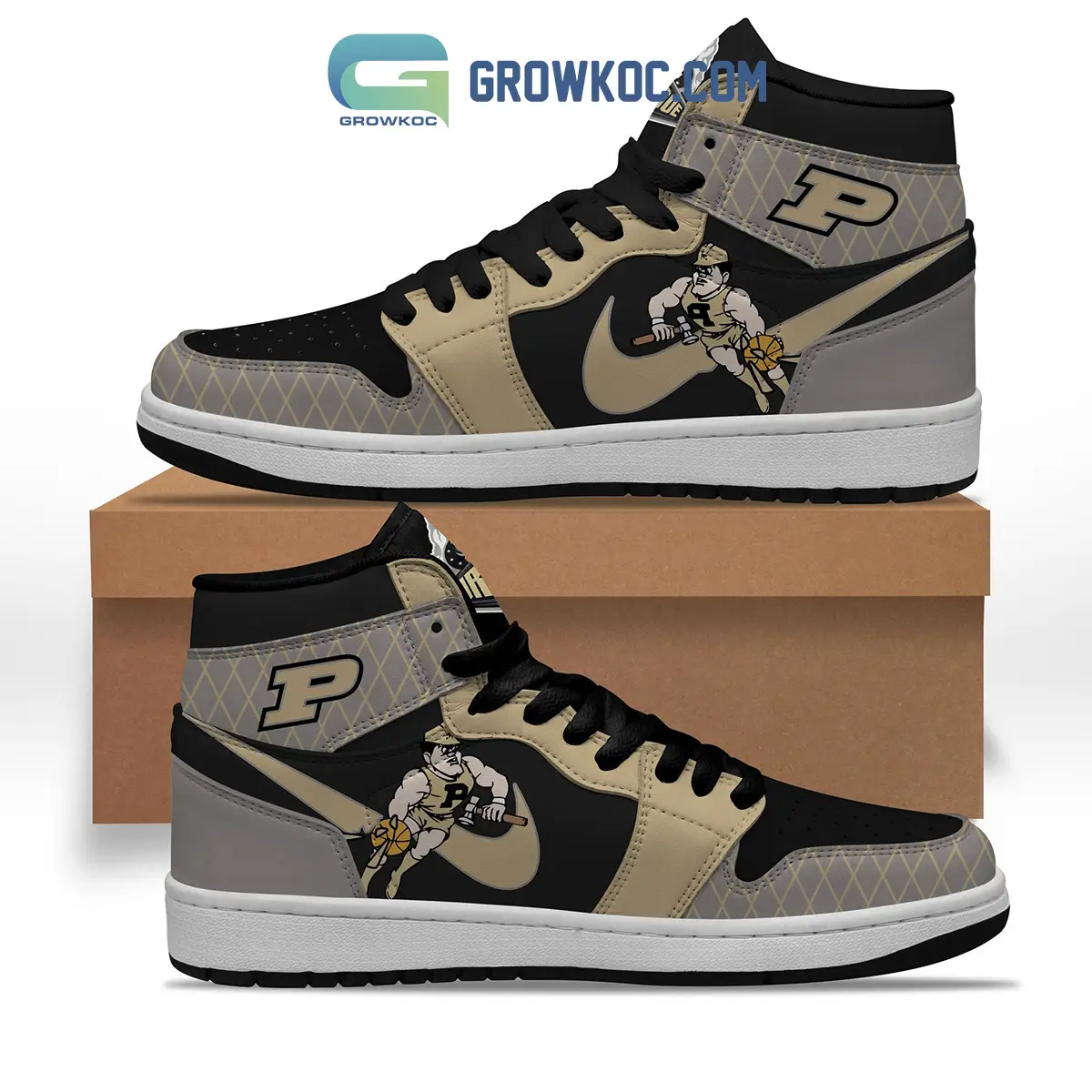 Purdue Boilermakers Basketball Purdue Pete Air Jordan 1 Shoes