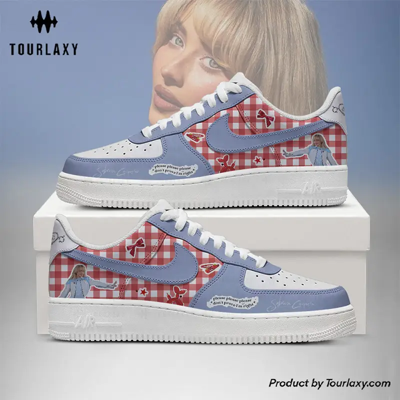 Purple Sabrina Carpenter Air Force 1 Shoes 