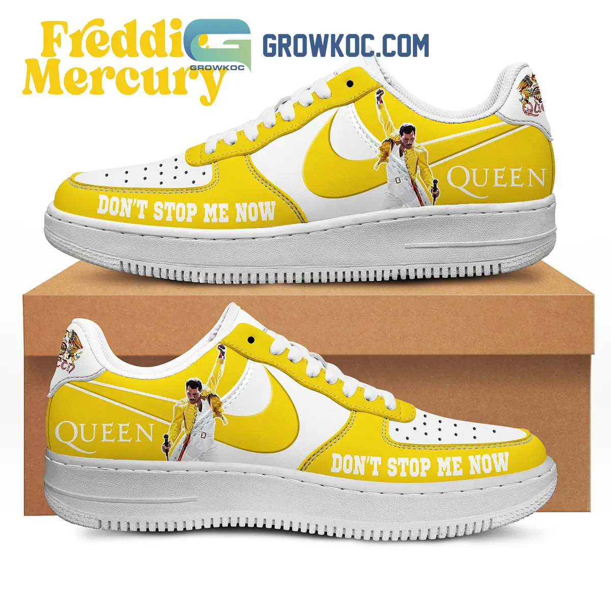 Queen Don't Stop Me Now Air Force 1 Shoes