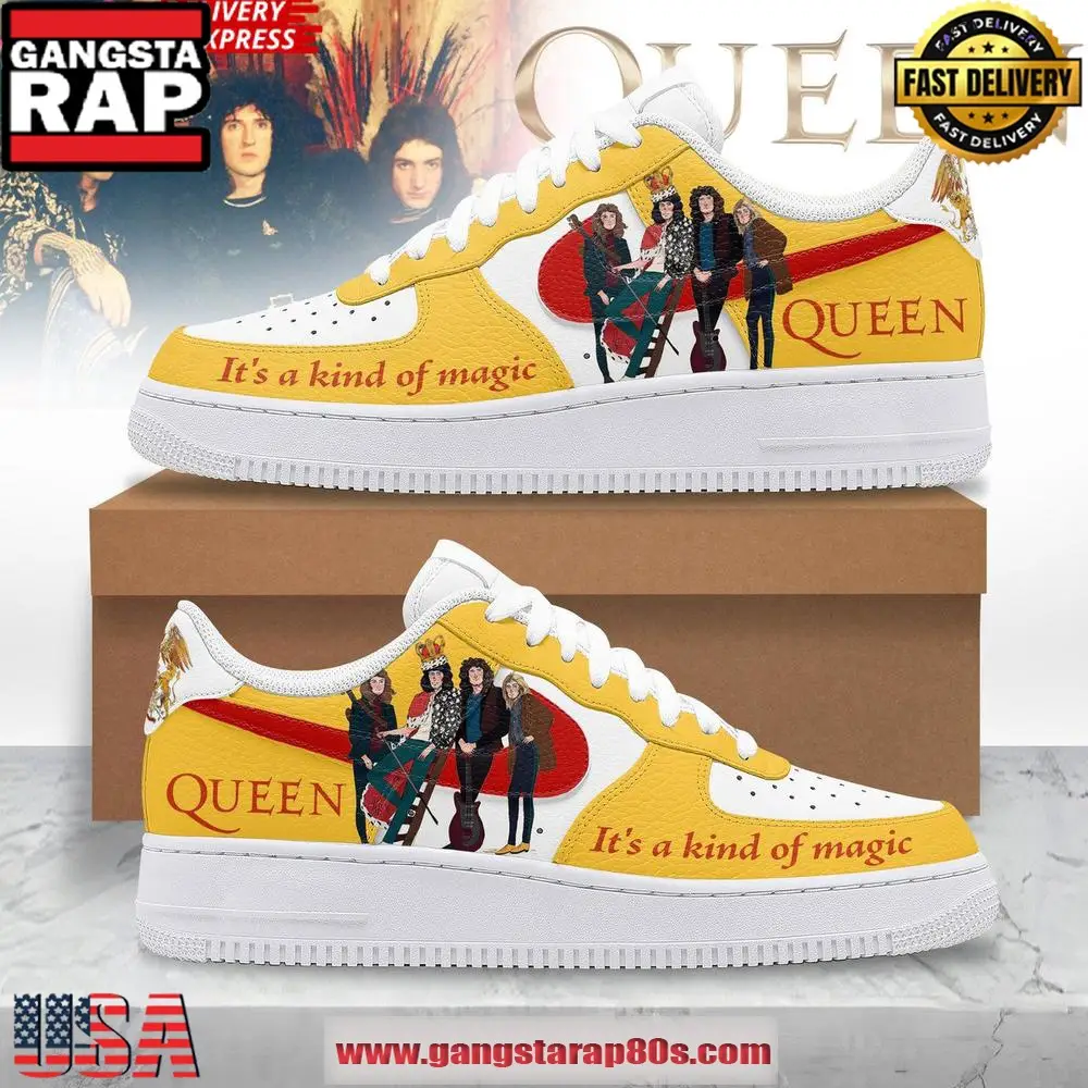 Queen Kind Of Magic Limited Edition Air Force 1 Sneakers Shoes Queen Kind Of Magic Limited Edition Air Force 1 Sneakers Shoes - Image 1