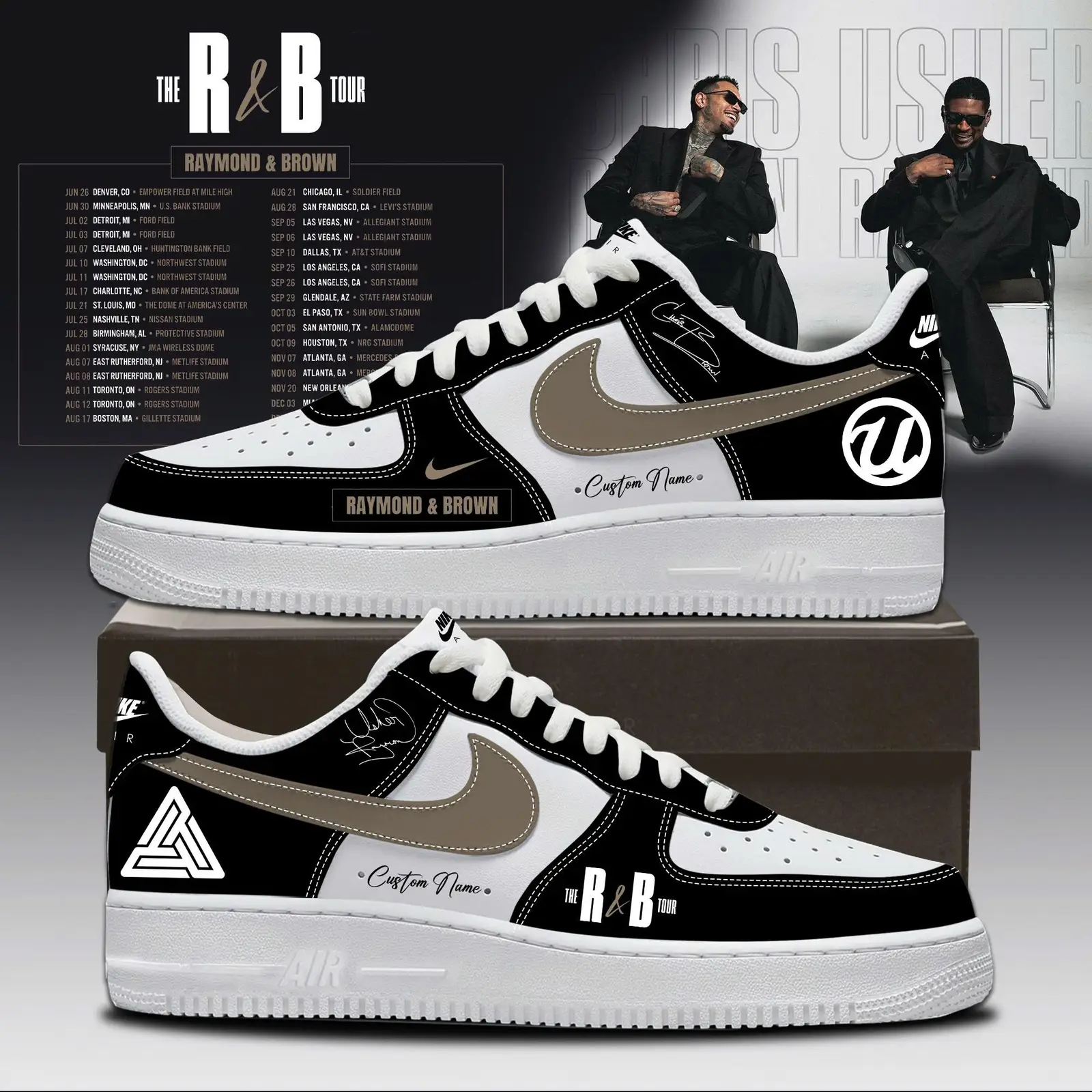 R&B Tour 2026 Limited Edition Air Force 1 Sneakers | NM61