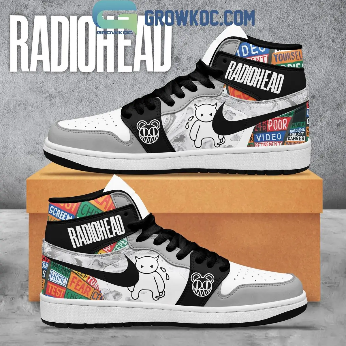 Radiohead Poor Video Fear Test Home Air Jordan 1 Shoes