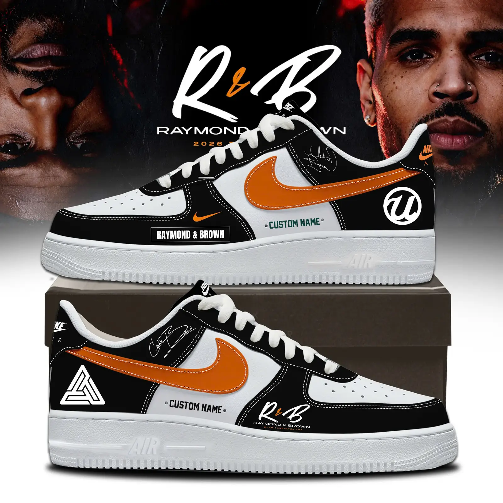 Raymond & Brown Edition - R&B Tour 2026 Limited Edition Air Force 1 Sneakers | ZM50