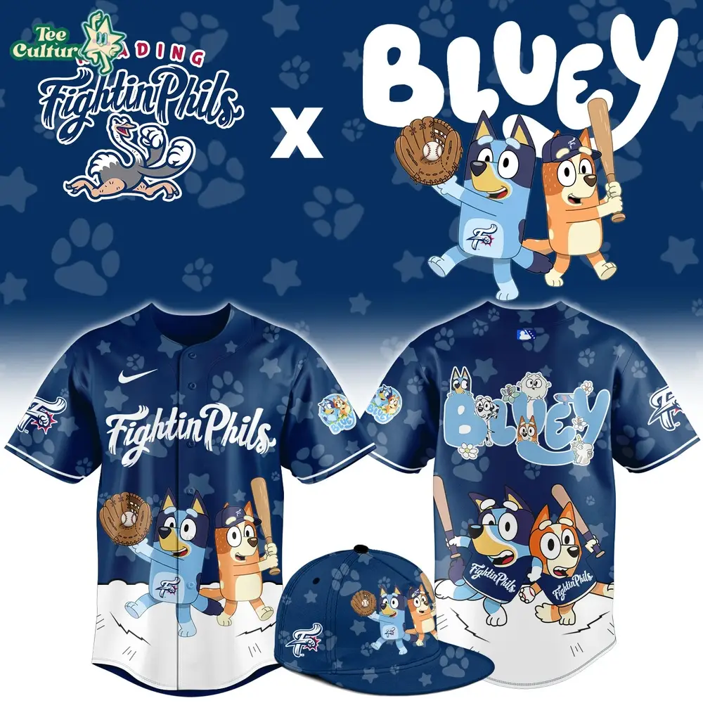 Reading Fightin Phils Bluey Night Exclusive Jersey