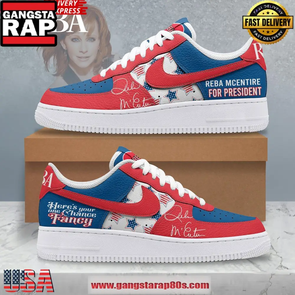 Reba Mcentire For President New Design Air Force 1 Sneakers Shoes