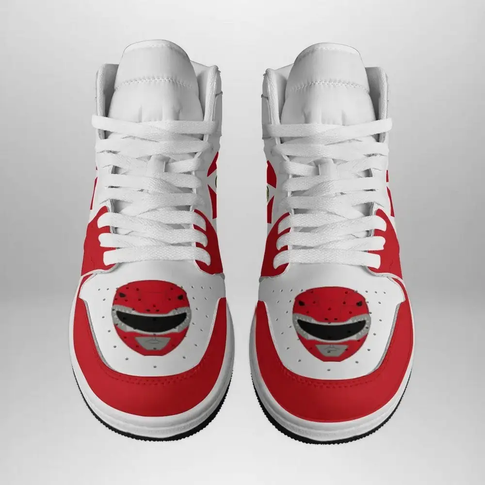 Red Ranger Mighty Morphin V2 Power Rangers AJ1 Shoes