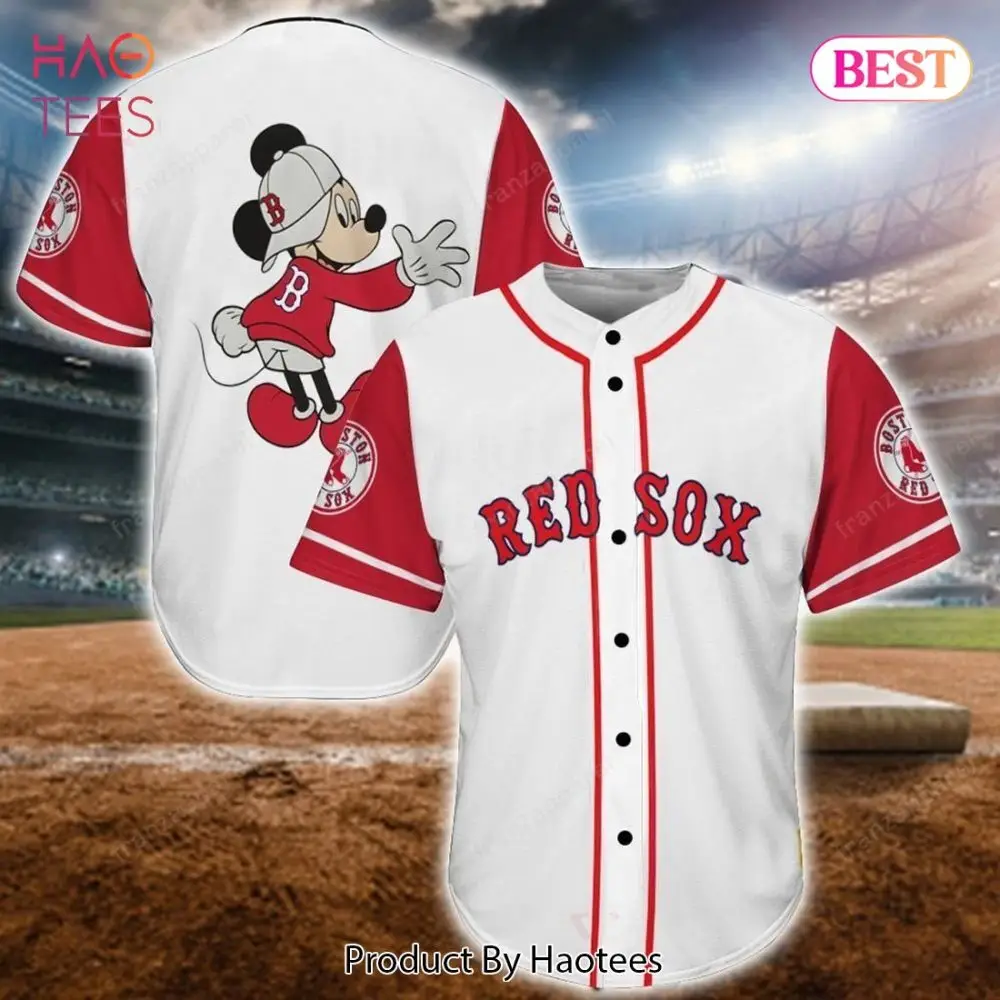 Red Sox Mickey Mouse Baseball Jersey – Fun & Stylish Fan Apparel For All Ages!